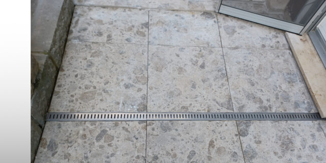 Terrassenrinne auf Spezialmass