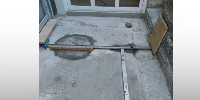 Terrassenrinne auf Spezialmass