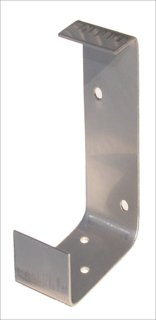 Kieswinkelhalter, Edelstahl in C-Form